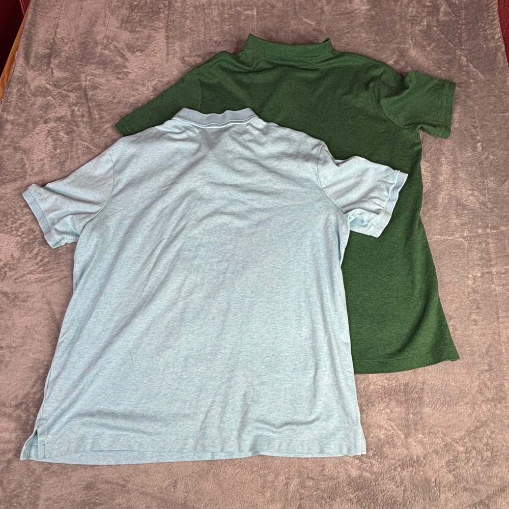 Polo Ralph Lauren Polo Shirts Mens Large Blue Green 2 Pack Classic Fit Cotton - Picture 8 of 11